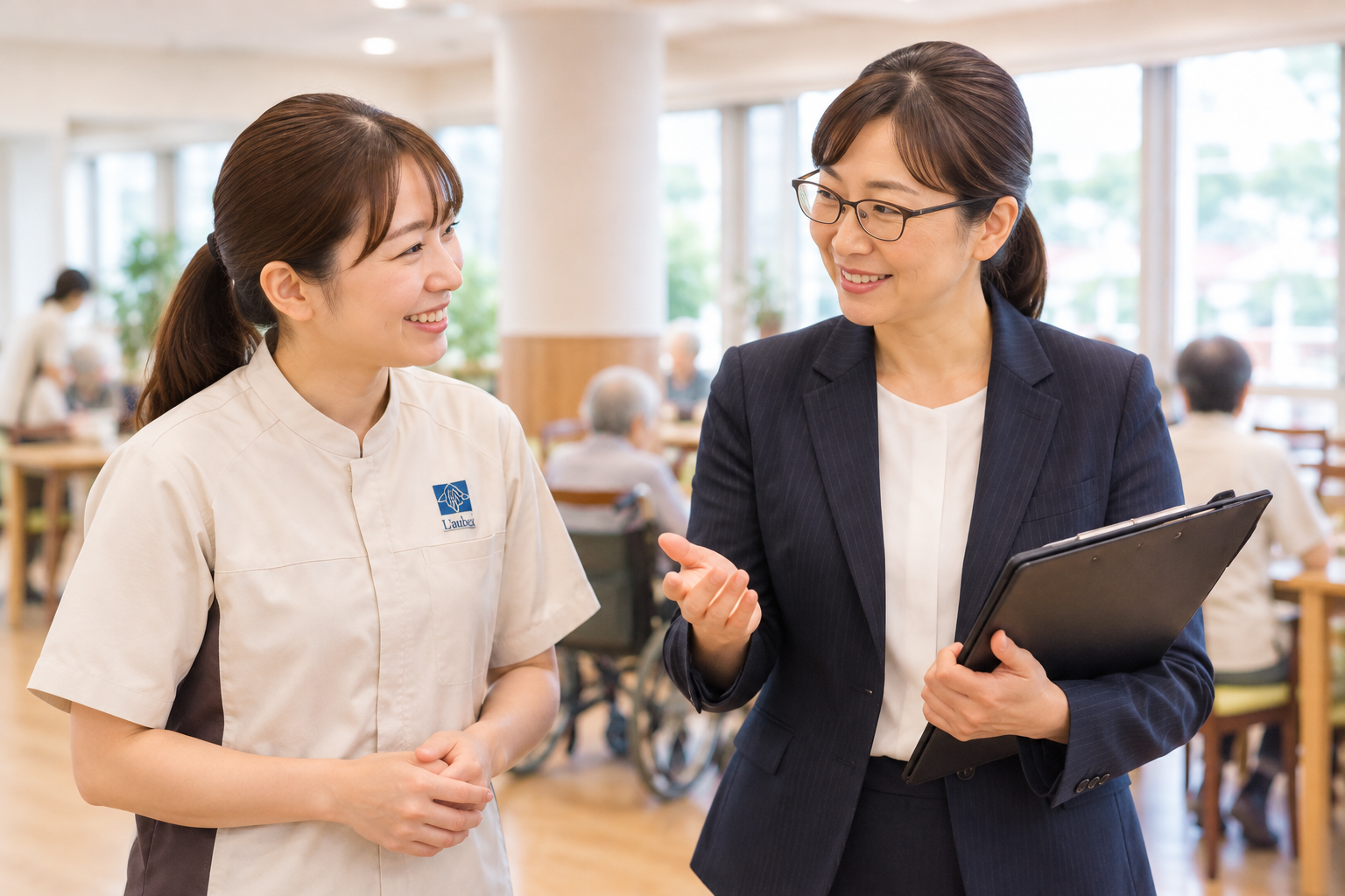 談笑の様子